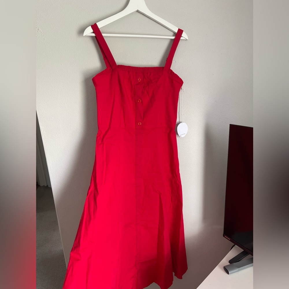 Staud Red Maxi Dress